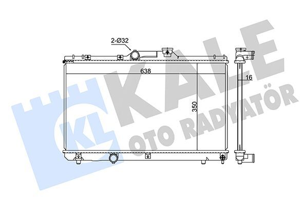 TOYOTA COROLLA 93-00 SU RADYATÖRÜ 1640002170 KALE