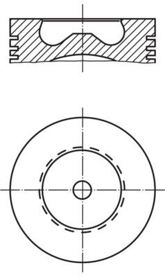 FORD TRANSIT V-347 06- PISTON+SEGMAN 6C1Q 6110 FEDERAL