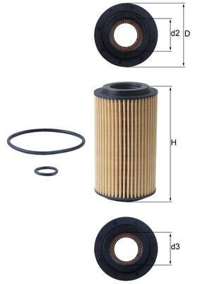 FIAT CHREYSLER-CRUISER-MERCEDES C-G SERI 05- YAG FILTRESI K05080244AB MAHLE