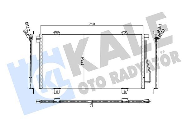 RENAULT MASTER II / NISSAN INTERSTAR 02- KLIMA RADYATÖRÜ 7701052120 KALE