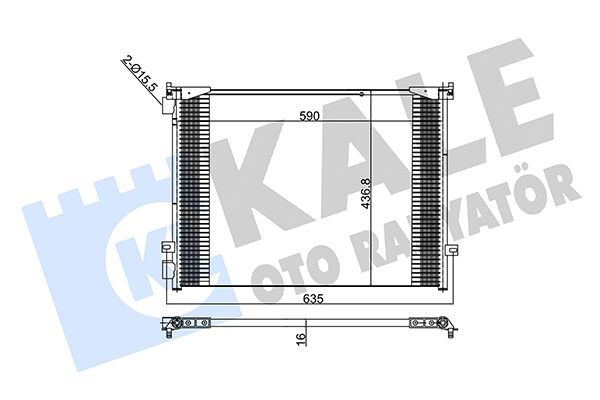 RENAULT TRAFIC II/NISSAN PRIMASTAR/VIVARO A 01- KLIMA RADYATÖRÜ 8200465490 KALE
