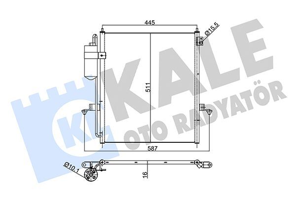 MITSUBISHI L200 05-15 KLIMA RADYATÖRÜ MN123642 KALE