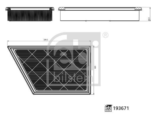 FORD RANGER (TRB) 22- HAVA FILTRESI MB3G 9601 BA FEBI