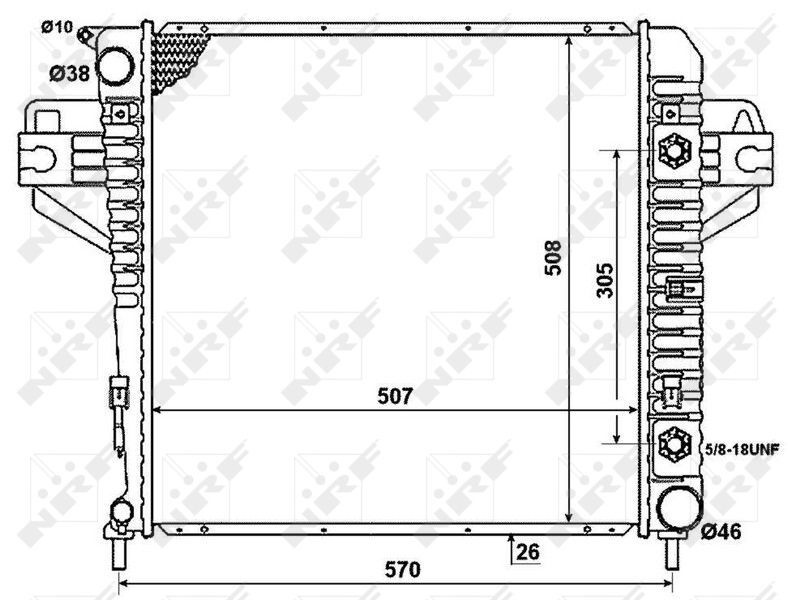 FIAT JEEP CHROKEE 01-08 SU RADYATÖRÜ 52079728AA KALE