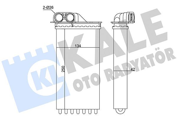 CITROEN C2/C3 03-09 KALORIFER RADYATÖRÜ 6448.K9 KALE