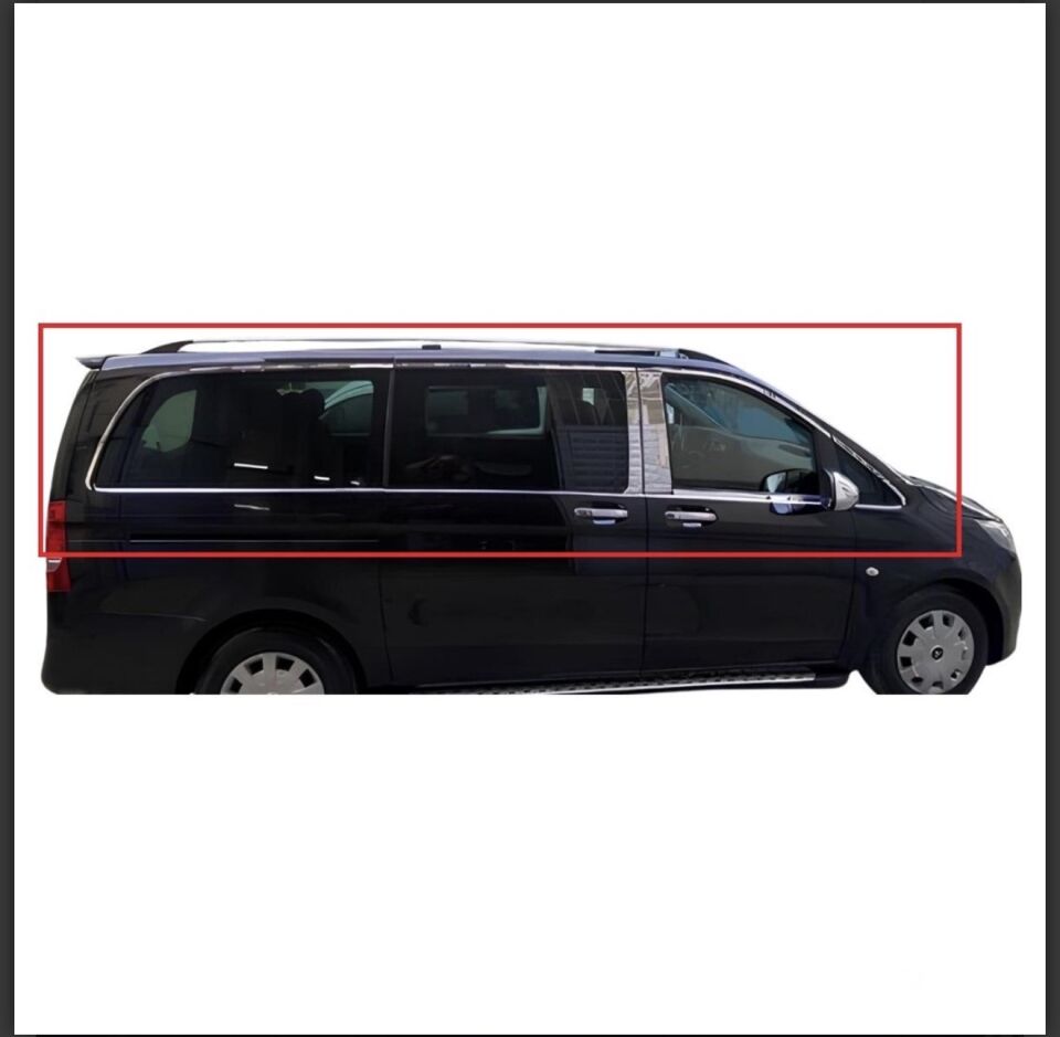 KROM CAM ÇERÇEVESİ  MERCEDES VİTO KISA