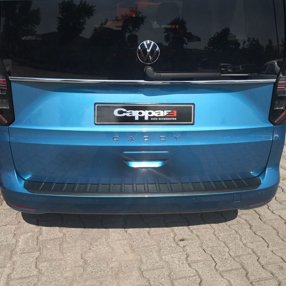 Volkswagen Caddy 2021- Yılı ve Sonrası Uyumlu Arka Tampon Eşiği Mat