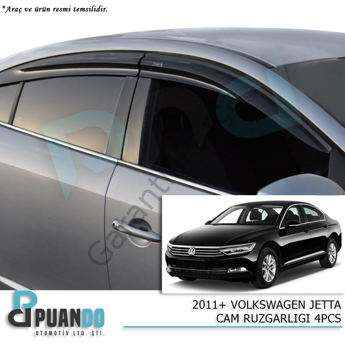VOLKSWAGEN Jetta 2011+/Polo 2009+ Cam Rüzgarlığı 4PCS