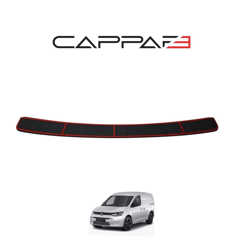 Volkswagen Caddy 2021- Yılı ve Sonrası Uyumlu Arka Tampon Eşiği Parlak
