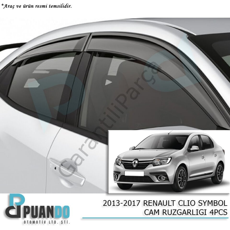 RENAULT Symbol Cam Rüzgarlığı 4PCS 2013-2017