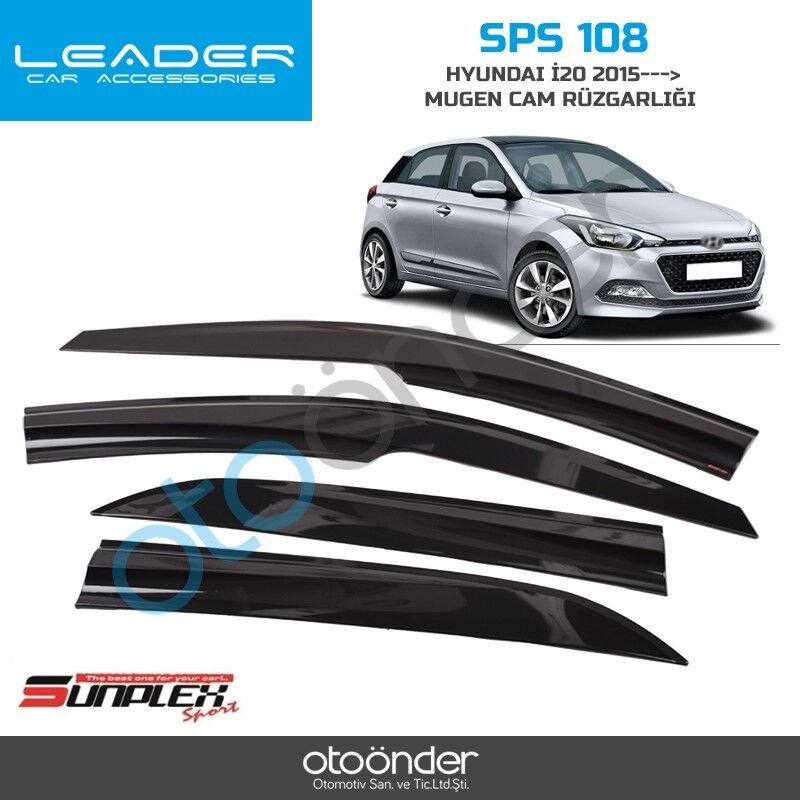 HYUNDAI I20 2015---> MUGEN CAM RÜZGARLIĞI 4prç