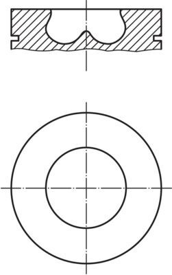 FORD TRANSIT V-184 04- PISTON+SEGMAN 4C1Q 6K100 ABE FEDERAL