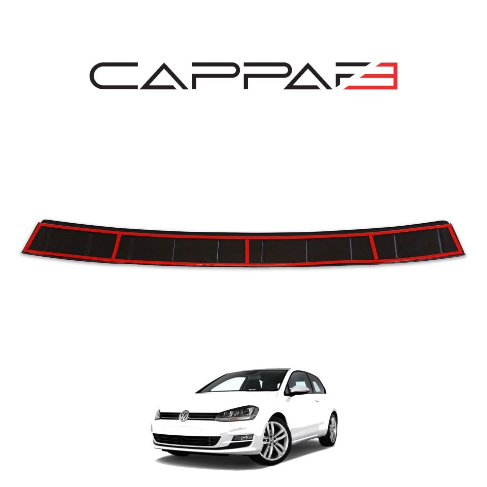 Volkswagen Golf 7 2013-2021 Yıl Aralığı Uyumlu Arka Tampon Eşiği Parlak