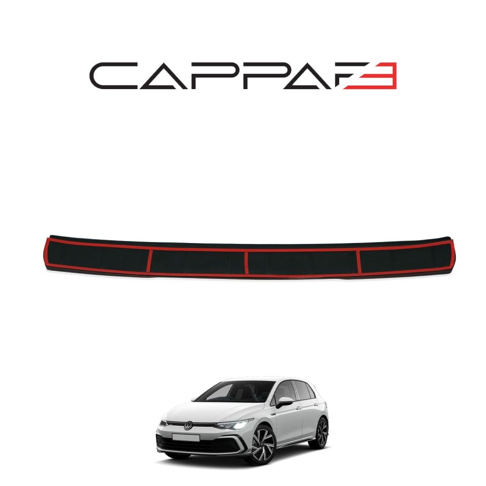 Volkswagen Golf 8 2021- Yılı ve Sonrası Uyumlu Arka Tampon Eşiği Mat