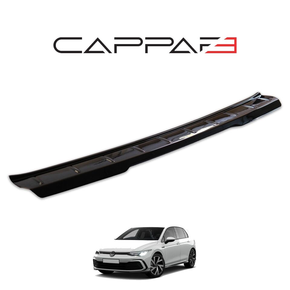 Volkswagen Golf 8 2021- Yılı ve Sonrası Uyumlu Arka Tampon Eşiği Parlak