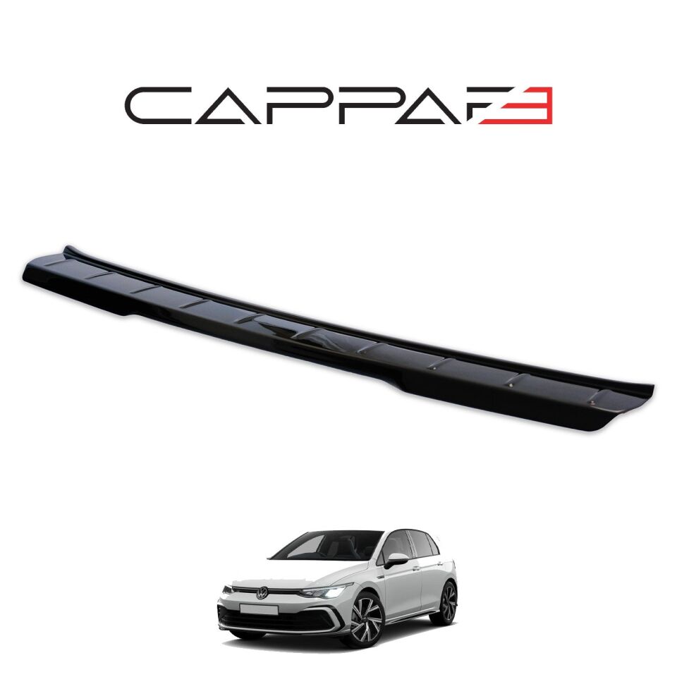 Volkswagen Golf 8 2021- Yılı ve Sonrası Uyumlu Arka Tampon Eşiği Parlak