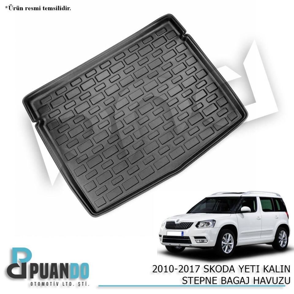 2010-2017 SKODA YETI KALIN STEPNE BAGAJ HAVUZU