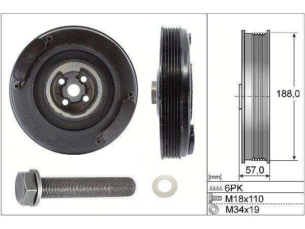 VOLKSWAGEN T4-LT-CRAFTER 91- KRANK KASNAGI 074105251AC FEBI