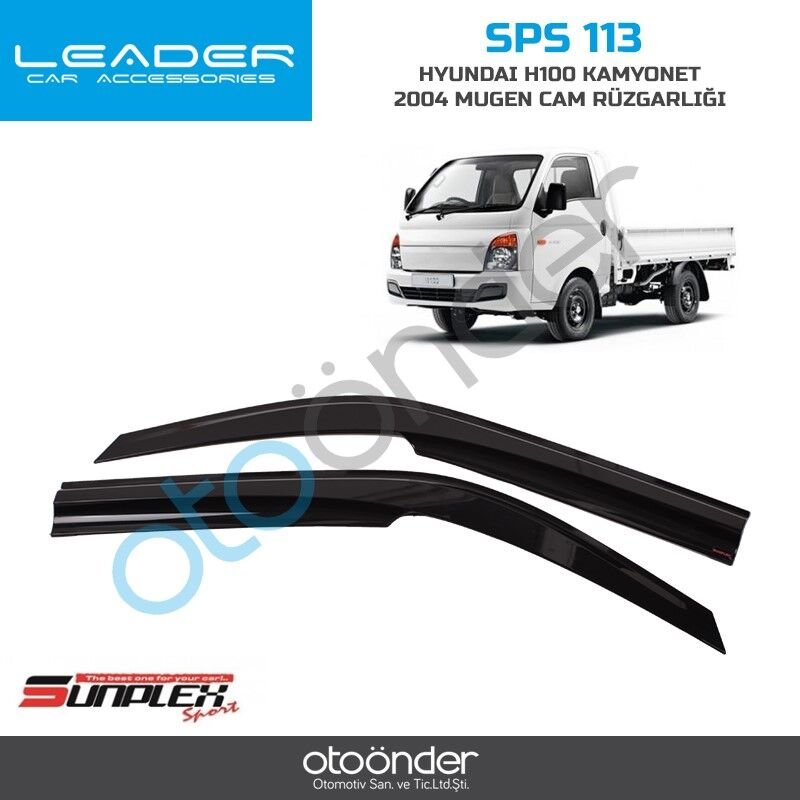 HYUND H100 KAMYONET 2004-2019 MUGEN CAM RÜZGARLIĞI2prç