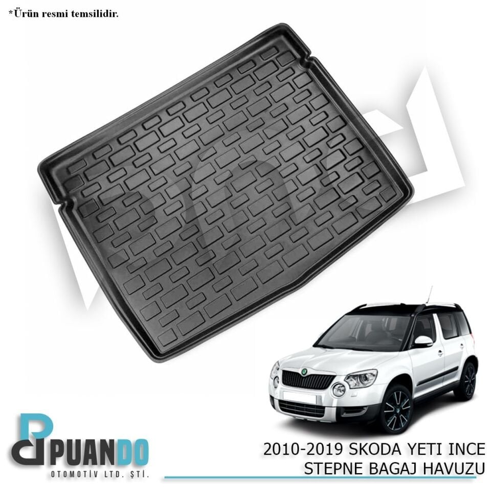 2010-2019 SKODA YETI INCE STEPNE BAGAJ HAVUZU