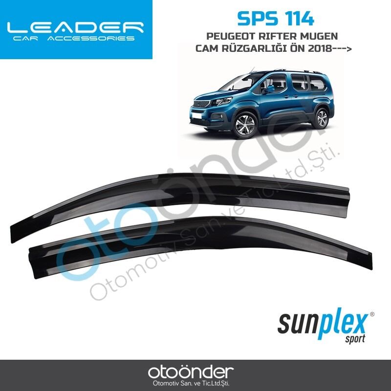 PEUGEOT RIFTER MUGEN CAM RÜZGARLIĞI ÖN 2018--->