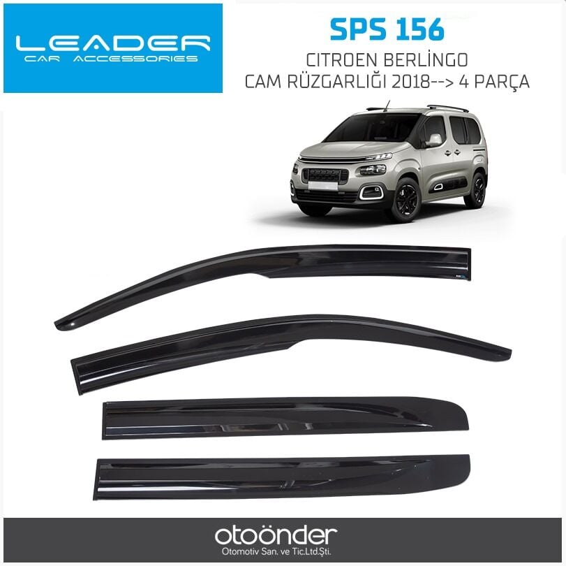 PEUGEOT RIFTER MUGEN CAM RÜZGARLIĞI 4LÜ 2018-