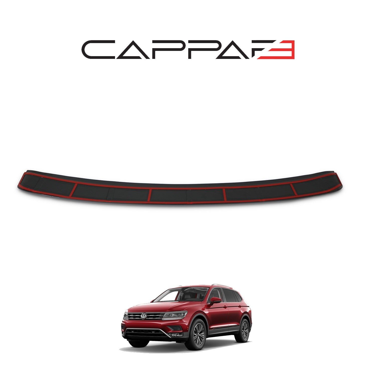 Volkswagen Tiguan 2016- Yılı ve Sonrası Uyumlu Arka Tampon Eşiği Parlak