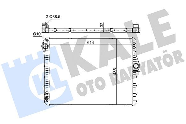 BMW F10-F11-F18-F01-F02 10-17 SU RADYATÖRÜ 17118617905 BSG