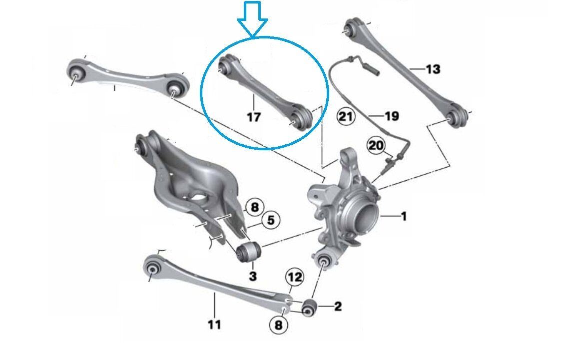 BMW F20-F20 LCI-F21-F21 LCI-F22-F22 LCI-F23-F23 LCI-F30-F30 LCI-F31-F31 LCI-F34-F35-F35 LCI-4F32-F32 LCI-F33-F33 LCI-F36 Gran Coupe 10-18 SALINCAK ARKA SAG 33326792544 TEKNOROT