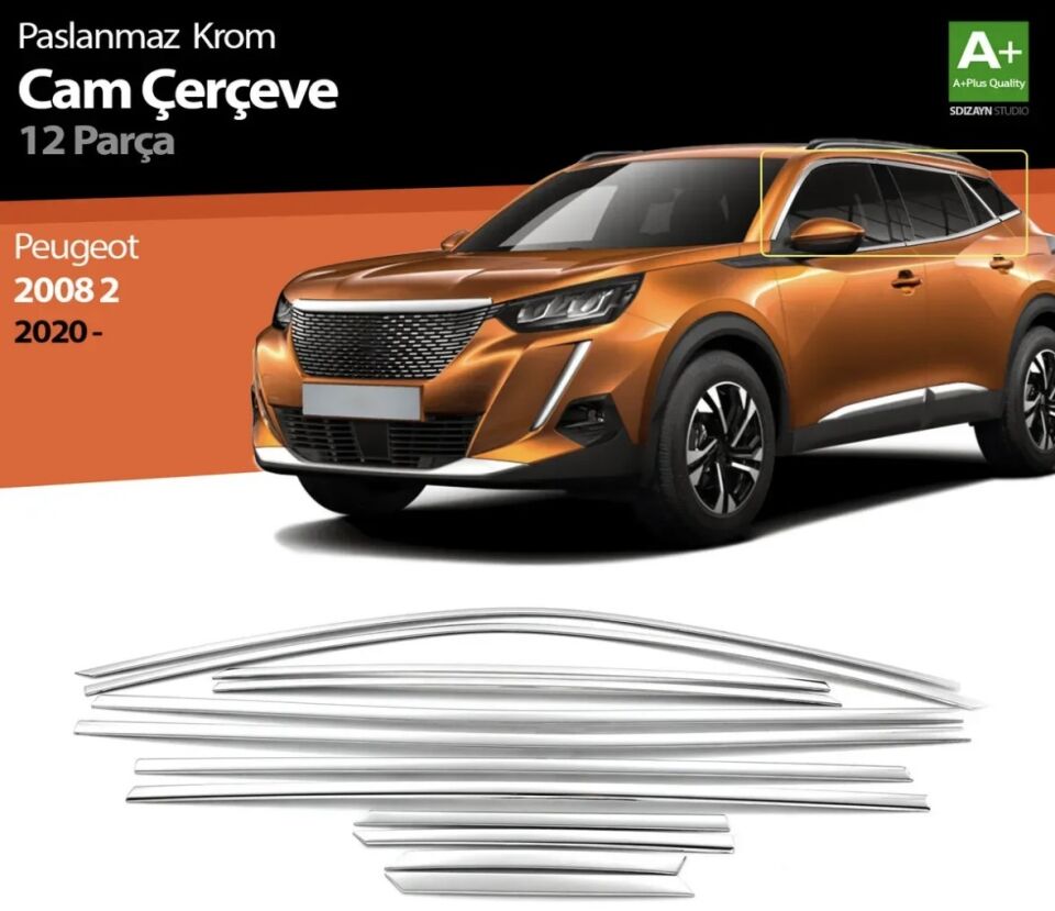 KROM CAM ÇERÇEVESİ PEUGEOT 2008