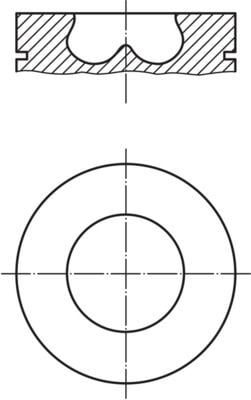 FORD TRANSIT V-184 04- PISTON+SEGMAN 4C1Q 6K100 AAE FEDERAL