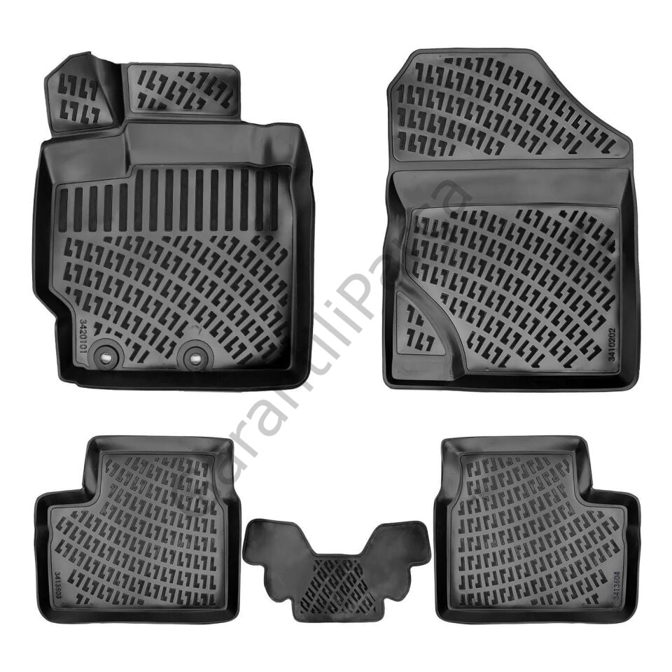 Toyota Yaris 2005-2013 Havuzlu Paspas