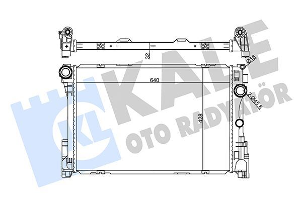 MERCEDES-BENZ W204-207-212-218 09- SU RADYATÖRÜ A0995006203 KALE