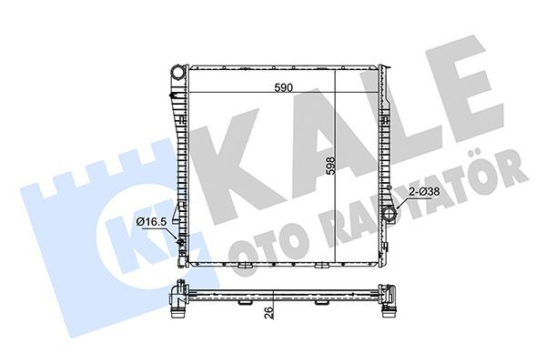 BMW X5 E53 00-06 SU RADYATÖRÜ 17101439103 KALE