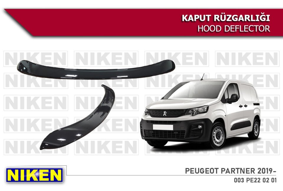 PEUGEOT PARTNER RIFTER 2019- KAPUT RÜZGARLIĞI ECO