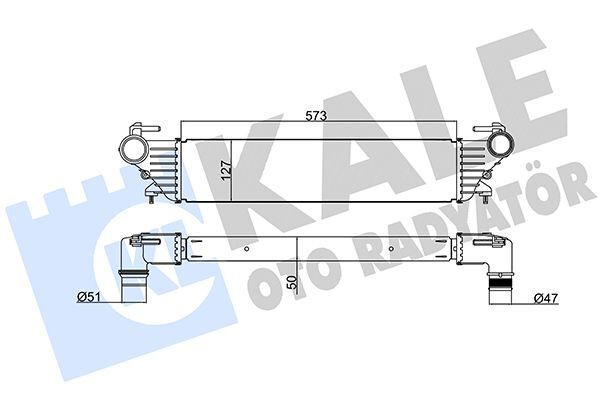 FIAT EGEA 15- TURBO RADYATÖRÜ 51887954 KALE