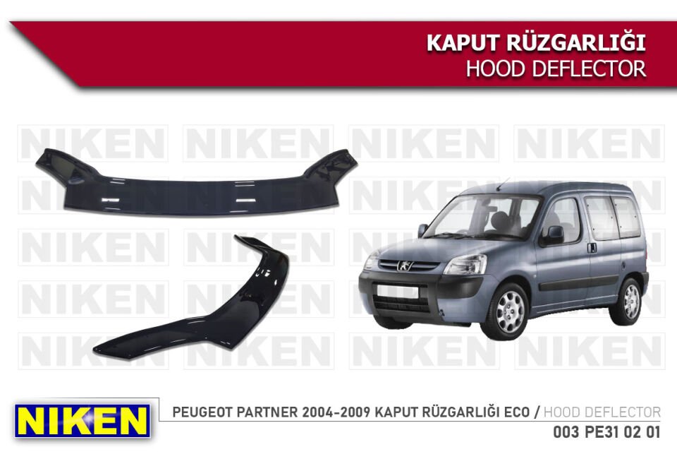 PEUGEOT PARTNER 2004-2009 KAPUT RÜZGARLIĞI ECO