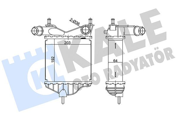 FIAT IDEA PUNTO 03- TURBO RADYATÖRÜ 46836770 KALE