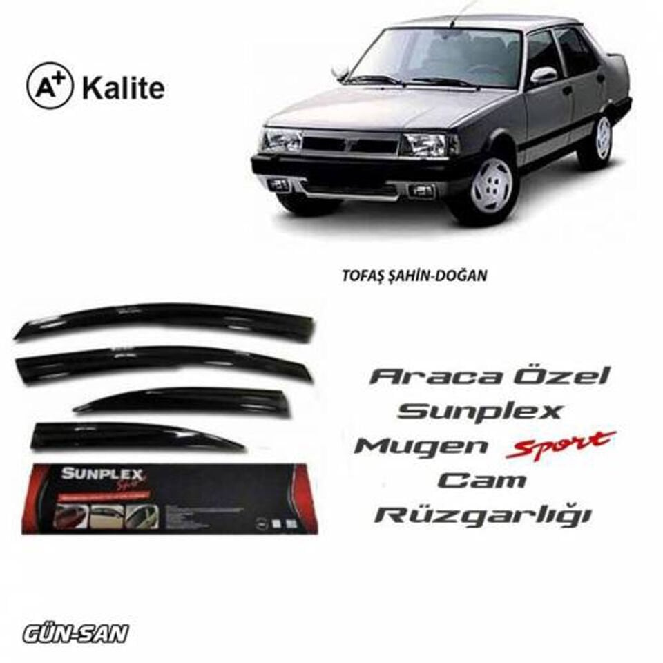 TOFAŞ MUGEN SPORT CAM RÜZGARLIĞI ÖN-ARKA 4prç