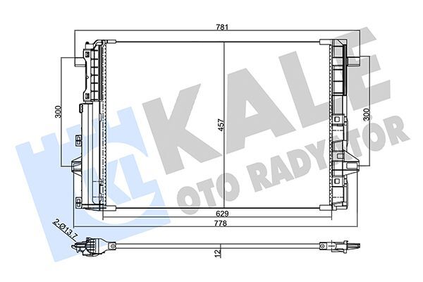 MERCEDES-BENZ W117-176-246-156 11-18 KLIMA RADYATÖRÜ A2465000454 KALE