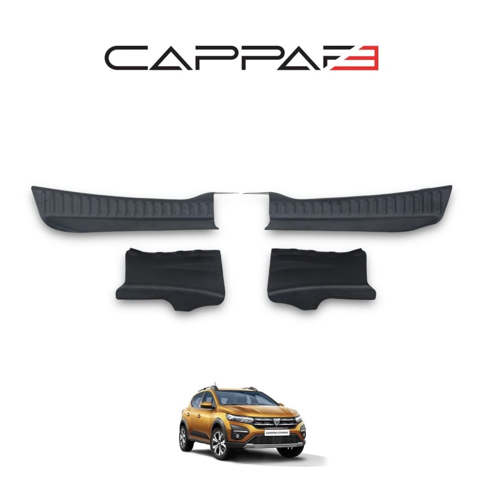 Dacia Sandero 2021- Yılı ve Sonrası Uyumlu Bagaj Koruma Eşiği 4 Parça