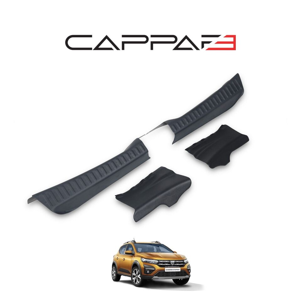 Dacia Sandero 2021- Yılı ve Sonrası Uyumlu Bagaj Koruma Eşiği 4 Parça