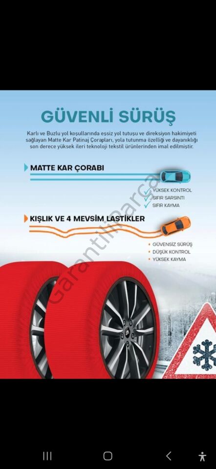 Matte Kar Çorabı XX-Large