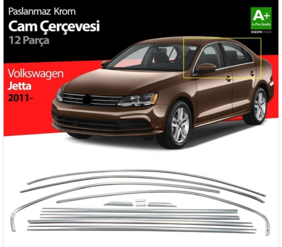 KROM CAM ÇERÇEVESİ  VW JETTA 10.17