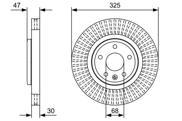 FORD EXPLORER 10- FREN DISKI ÖN CB5Z1125A BOSCH 2'li Paket