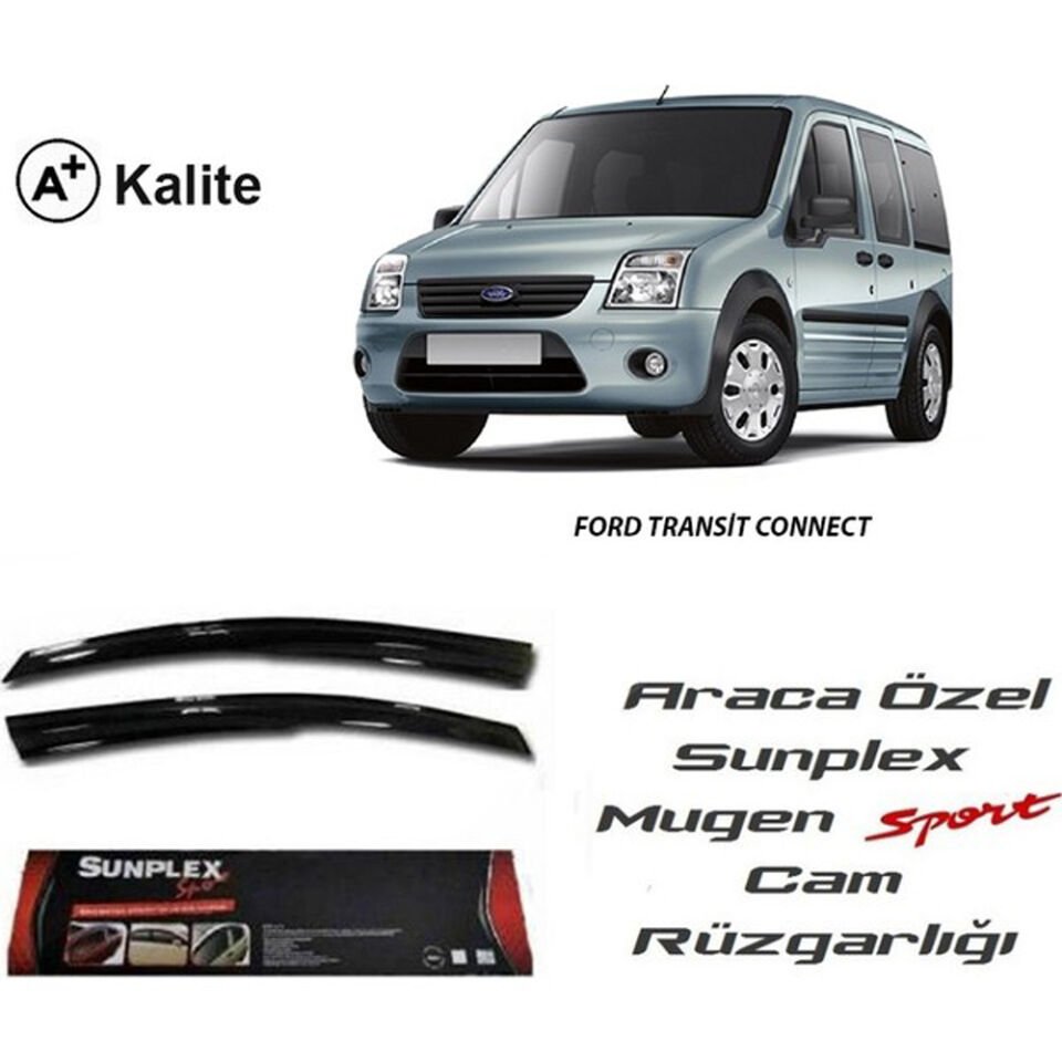 FORD CONNECT 2002-2014 MUGEN CAM RÜZGARLIĞI ÖN 2pr