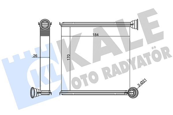 VOLKSWAGEN GOLF7-PASSAT-TIGUAN-A3-LEON 13- KALORIFER RADYATÖRÜ 5Q0819031 KALE