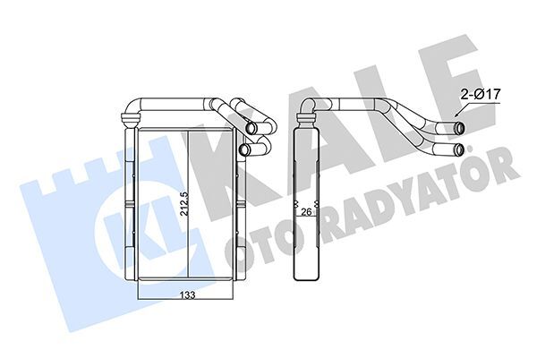 TOYOTA YARIS (P1) 99-01 KALORIFER RADYATÖRÜ 87107-52020 KALE