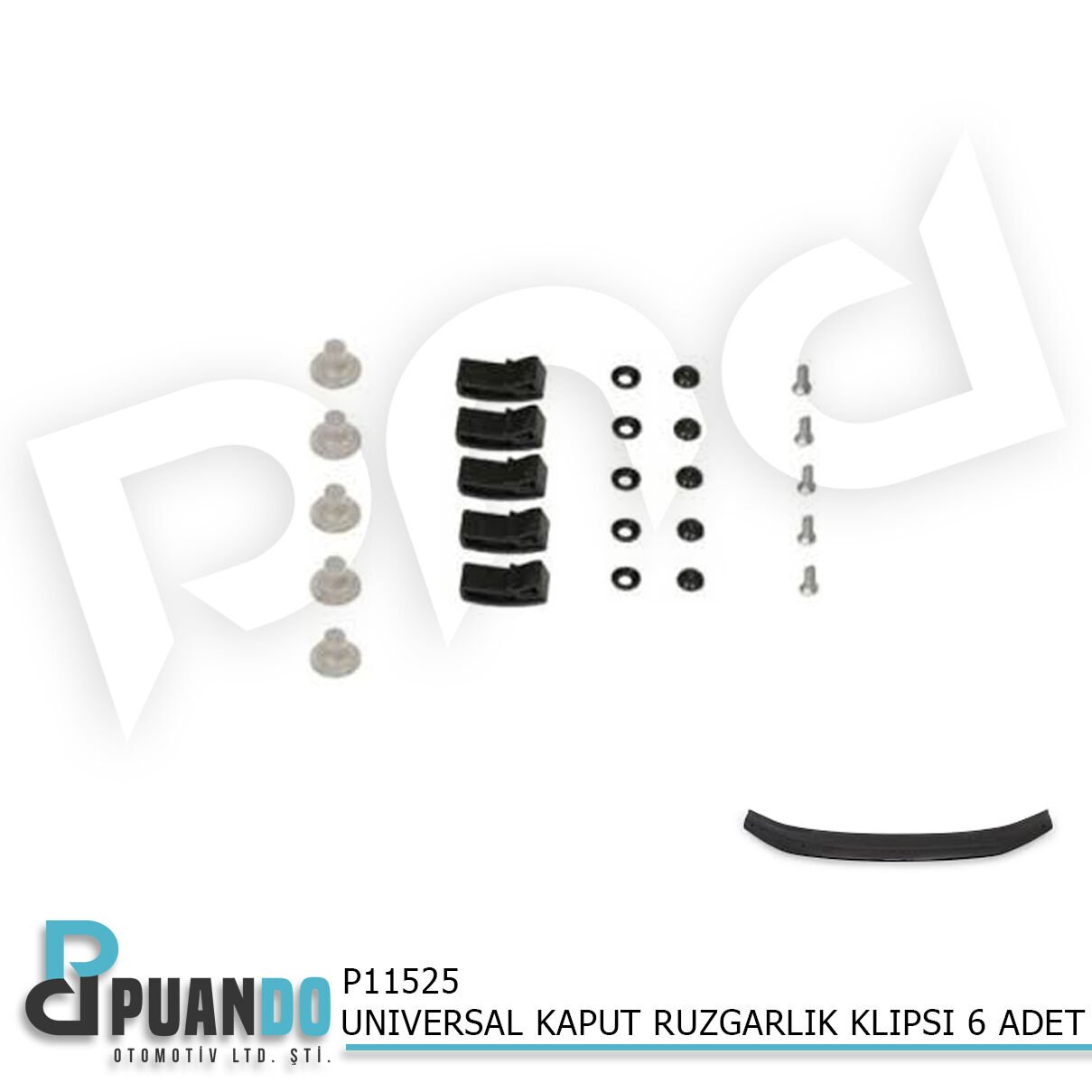 UNIVERSAL KAPUT RUZGARLIK KLIPSI 6 ADET