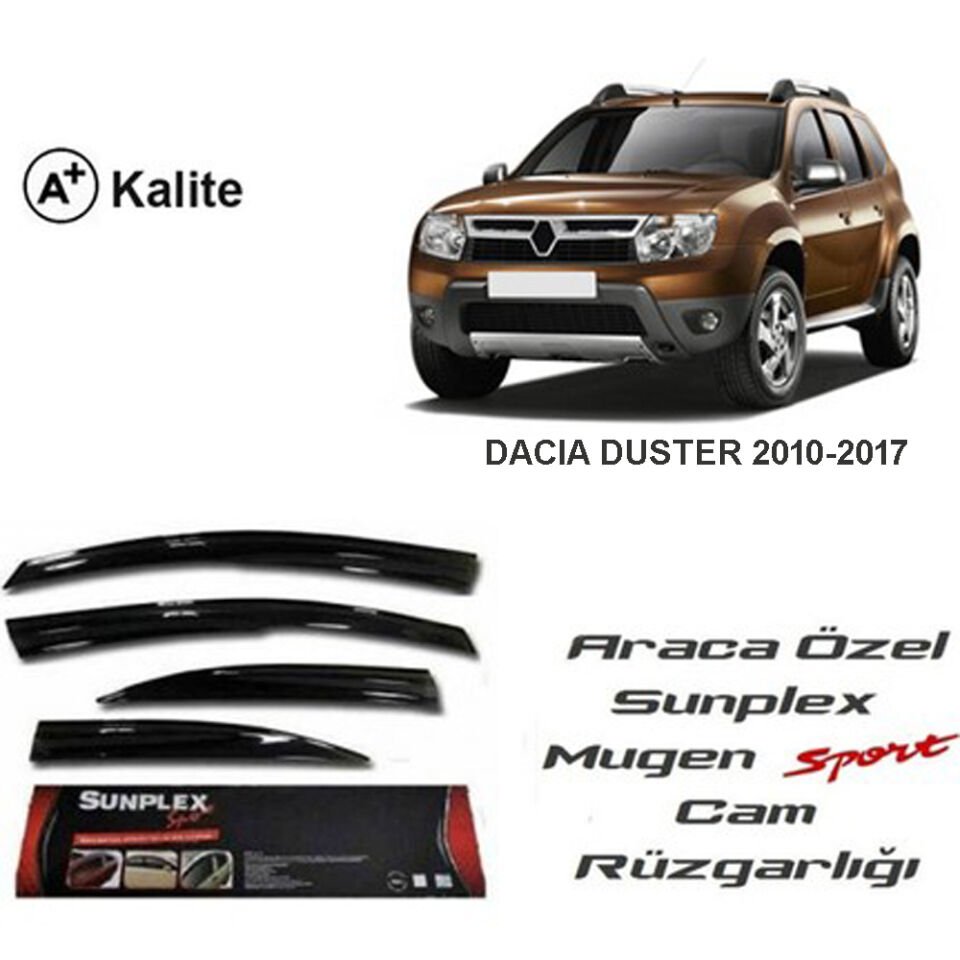 DACIA DUSTER MUGEN SPORT CAM RÜZGARLIĞI 4LÜ 2010-2017